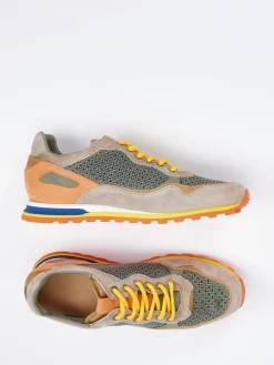 – Sneaker aus Leder und Mesh Beige*Konstantin Starke Discount