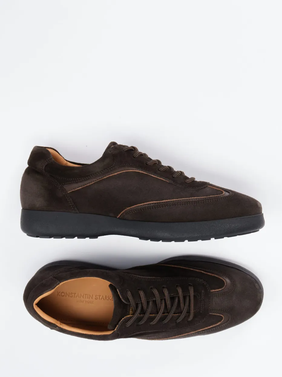 – Sneaker aus Veloursleder Dunkel*Konstantin Starke New