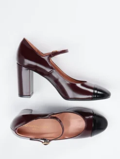 – Spangenpumps aus Hochglanzleder Bordeaux*Konstantin Starke Discount