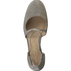 – Spangenpumps aus Glitzer-Textil Champagner*Konstantin Starke Hot