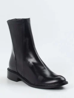 Damen Konstantin Starke – Stiefelette aus Glattleder Schwarz