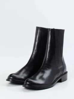 Damen Konstantin Starke – Stiefelette aus Glattleder Schwarz