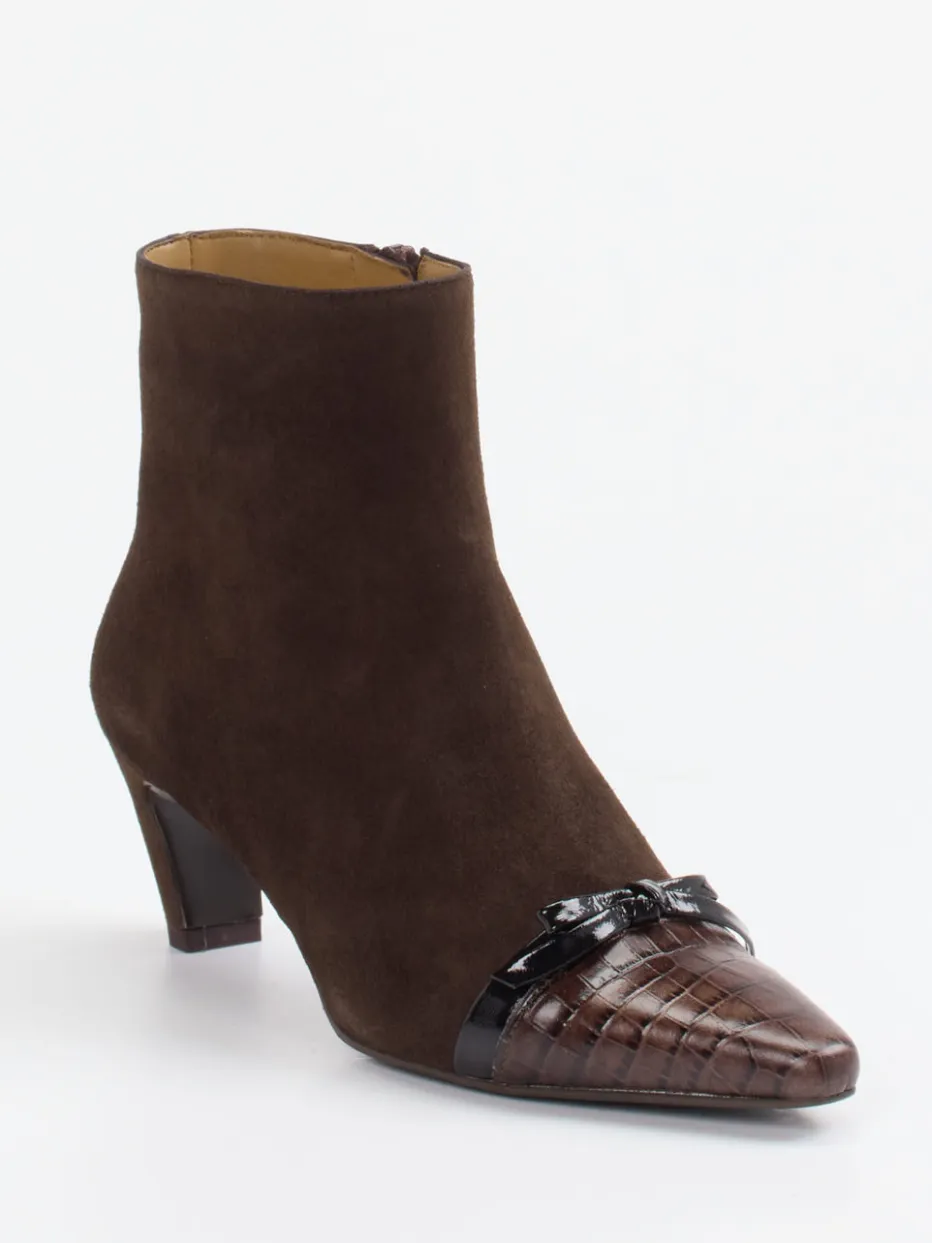 Damen Konstantin Starke – Stiefeletten aus Veloursleder Dunkel