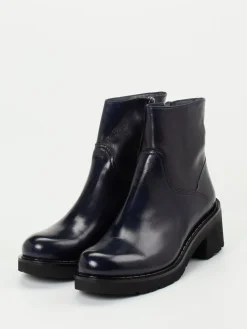 Damen Konstantin Starke – Stiefelette aus Lammleder Tinten