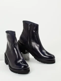 Damen Konstantin Starke – Stiefelette aus Lammleder Tinten