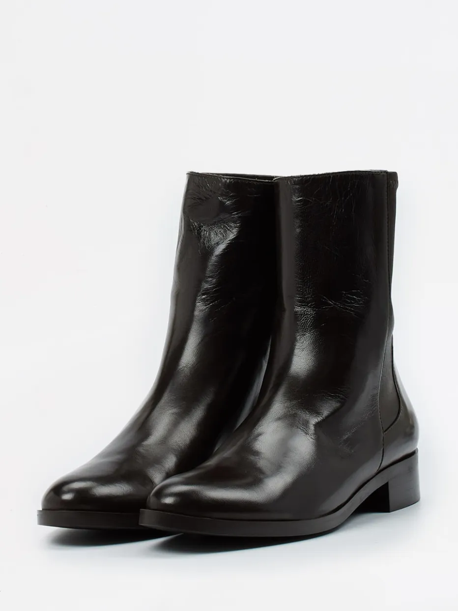 – Stiefelette aus Lammleder Dunkel*Konstantin Starke Sale