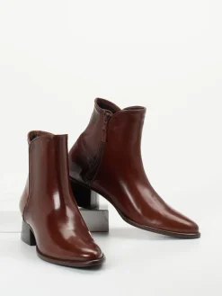 Damen Konstantin Starke – Stiefeletten aus Lammleder schoko