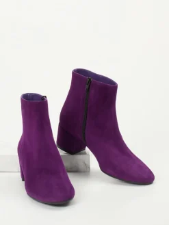 Damen Konstantin Starke – Stiefelette aus Veloursleder Violett