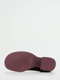 Damen Konstantin Starke – Stiefeletten aus Veloursleder Bordeaux