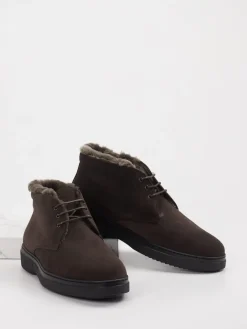 – Stiefeletten aus Veloursleder Dunkel*Konstantin Starke Online