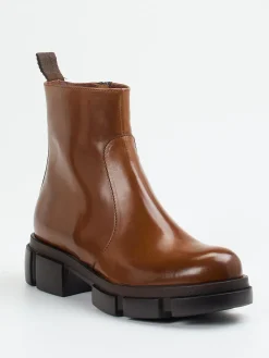 Damen Konstantin Starke – Stiefeletten aus Kalbleder Cognac