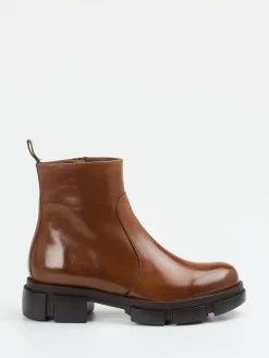 Damen Konstantin Starke – Stiefeletten aus Kalbleder Cognac