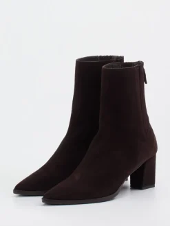 – Stiefeletten aus Veloursleder Dunkel*Konstantin Starke New