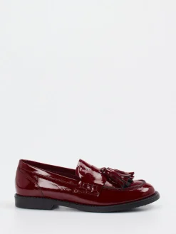 Damen Konstantin Starke – Tassel Loafer aus Lackleder Bordeaux