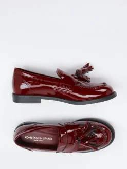 Damen Konstantin Starke – Tassel Loafer aus Lackleder Bordeaux