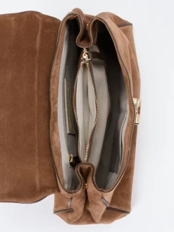 Damen Konstantin Starke – Top-Handle-Bag aus Kalbleder Cognac