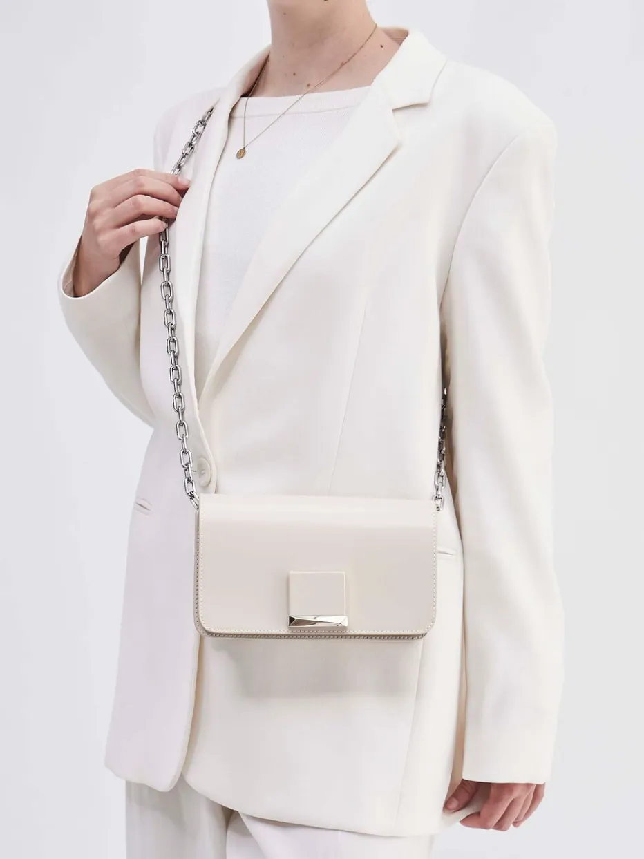 Damen Konstantin Starke – Umhängetasche aus Leder Nude