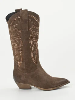 Damen Konstantin Starke – Westernstiefel aus Veloursleder