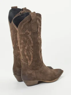 Damen Konstantin Starke – Westernstiefel aus Veloursleder