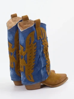 – Westernstiefel aus Veloursleder*Konstantin Starke Sale