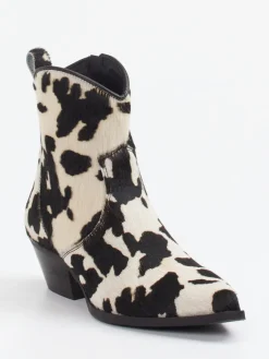 Damen Konstantin Starke – Western-Stiefeletten aus Ponyfell