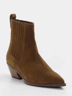 Damen Konstantin Starke – Western-Stiefelette aus Veloursleder