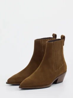 Damen Konstantin Starke – Western-Stiefelette aus Veloursleder