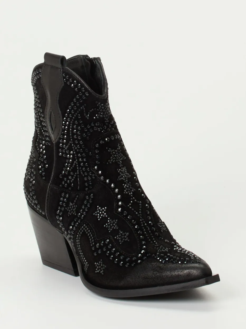 – Western-Stiefeletten aus Veloursleder*Konstantin Starke New