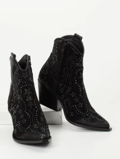 – Western-Stiefeletten aus Veloursleder*Konstantin Starke New