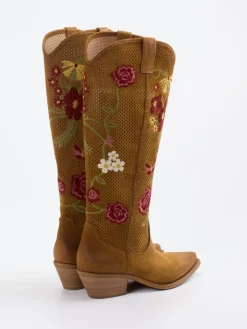 – Westernstiefel aus Veloursleder cognac*Konstantin Starke Discount