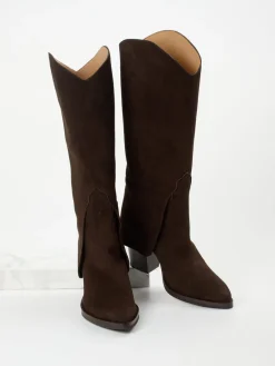 – Western Boots aus Veloursleder*Konstantin Starke New