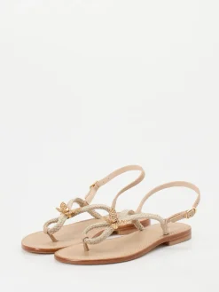 Damen Konstantin Starke – Zehentrenner-Sandalen aus Glattleder