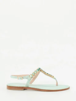 – Zehentrenner aus Metallicleder mint*Konstantin Starke Outlet