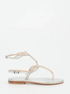 – Zehentrenner-Sandalen aus Metallicleder*Konstantin Starke Hot