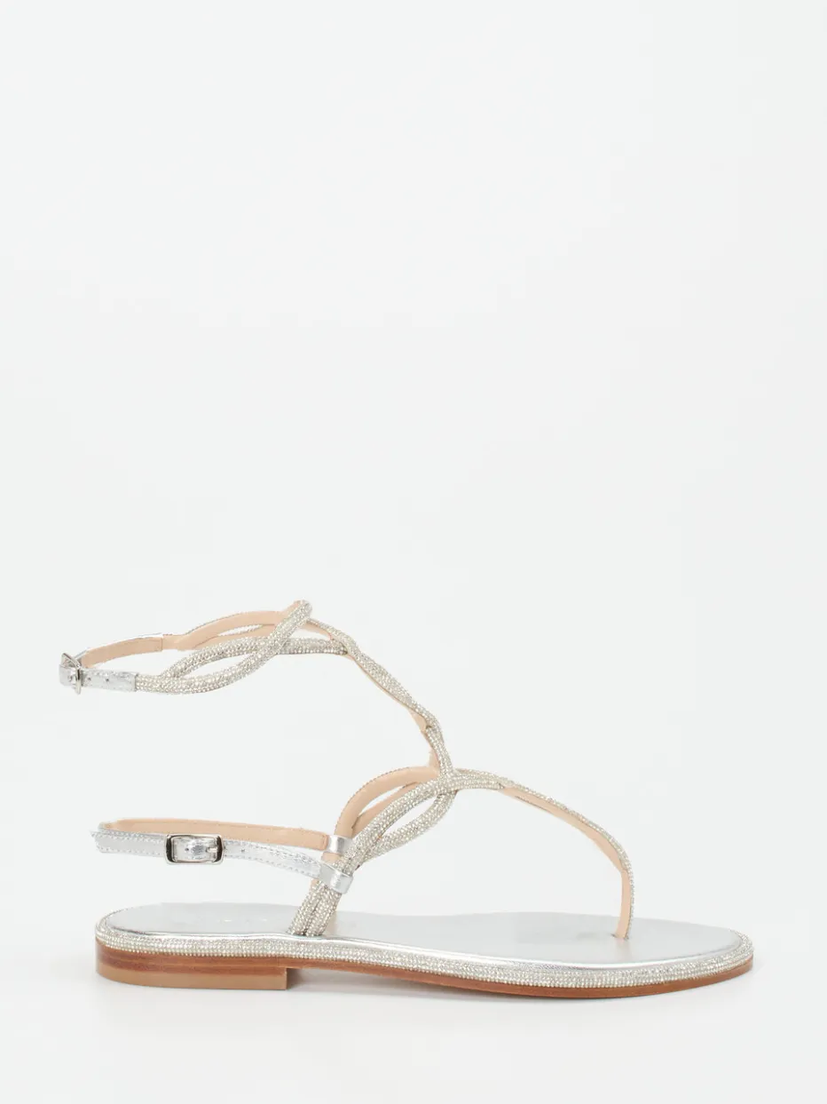 – Zehentrenner-Sandalen aus Metallicleder*Konstantin Starke Hot