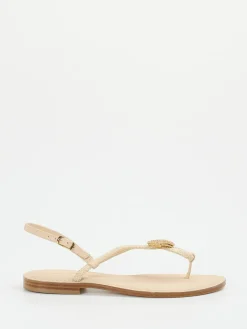 – Zehentrenner aus Textil und Leder*Konstantin Starke Outlet