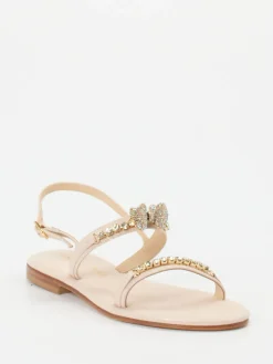 – Zehentrenner-Sandale aus Metallicleder*Konstantin Starke Sale