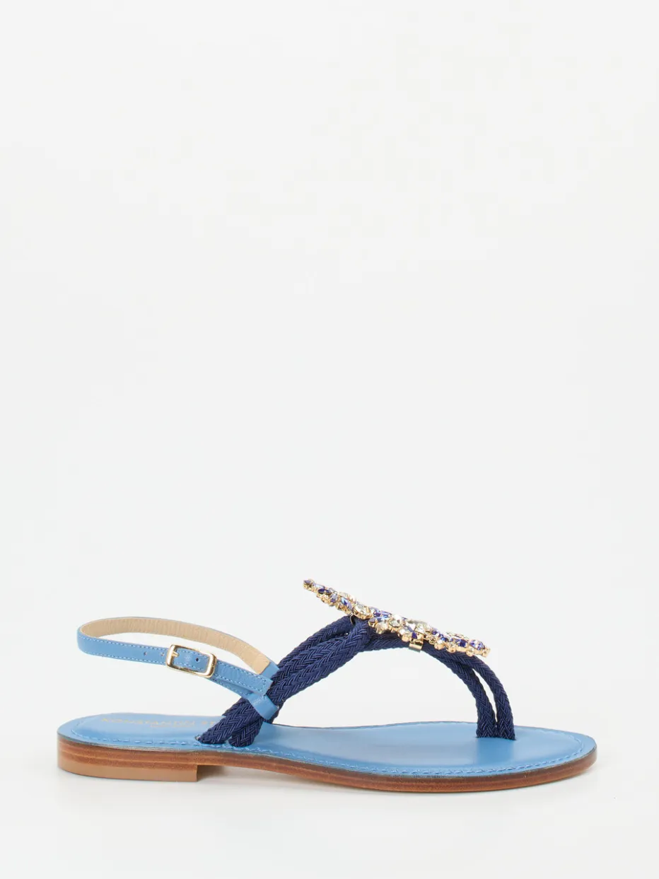 – Zehentrenner aus Textil mit Kristallbesatz*Konstantin Starke Hot