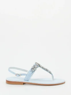 – Zehentrenner-Sandale aus Metallicleder hell*Konstantin Starke Clearance