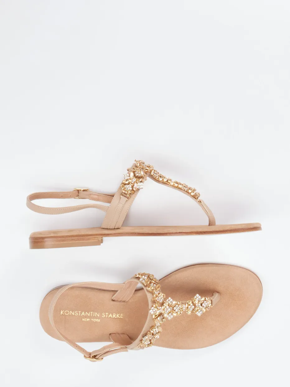 Damen Konstantin Starke – Zehentrenner-Sandale aus Glattleder