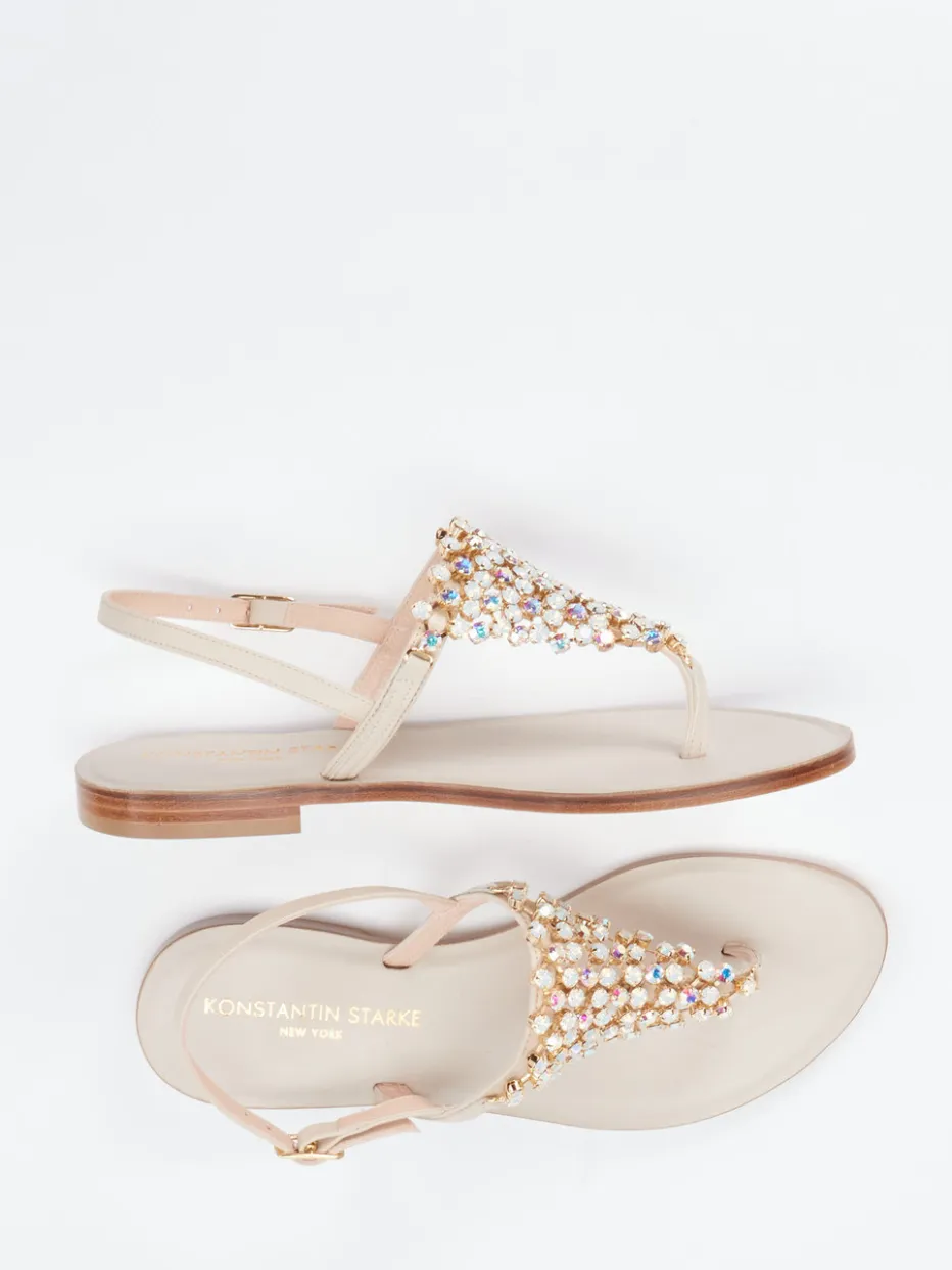 Damen Konstantin Starke – Zehentrenner-Sandale aus Glattleder