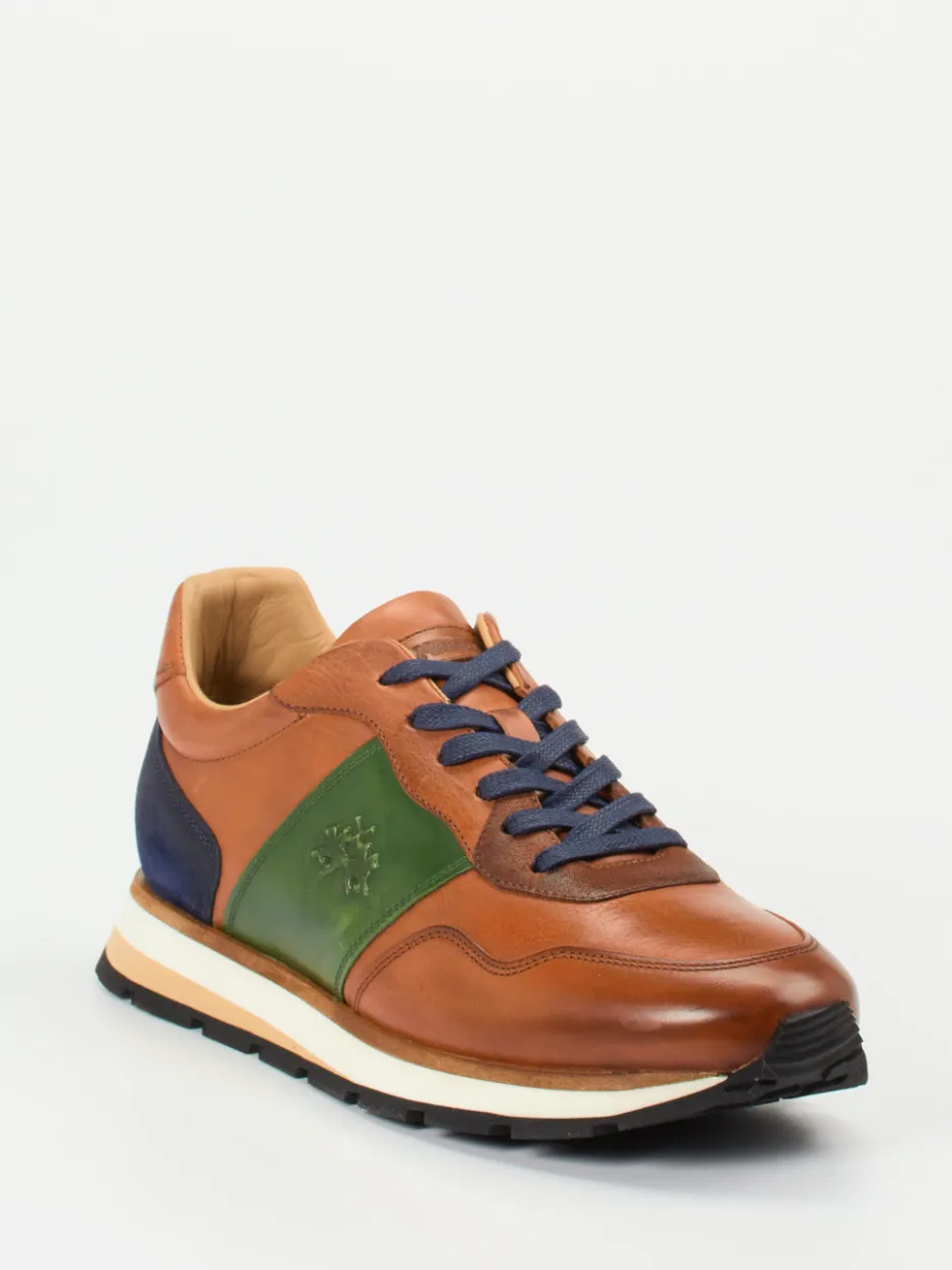 – Retro-Sneaker aus Kalbleder cognacfarben*La Martina Online