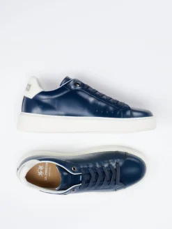 Herren La Martina – Sneaker aus Kalbleder Marine