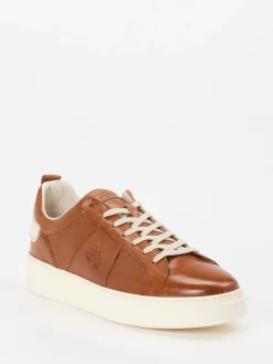 Herren La Martina – Sneaker aus Kalbleder Cognac