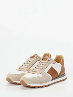 – Sneaker aus Kalbleder und Veloursleder Beige*La Martina Discount