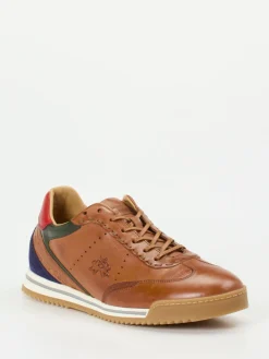 Herren La Martina – Sneaker aus Kalbleder cognacfarben