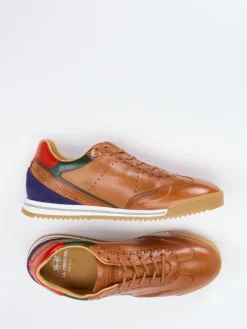 Herren La Martina – Sneaker aus Kalbleder cognacfarben