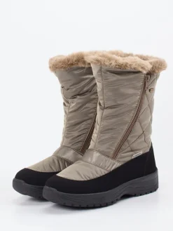Damen Lackner – Winterstiefel aus Nylon in Taupe