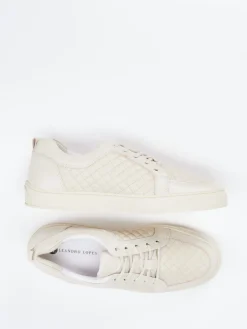 – Sneaker aus Kalbleder in Cremeweiß*Leandro Lopes Discount