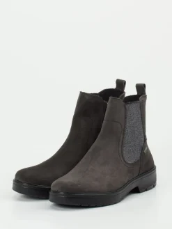 Damen Legero – Chelsea Boots aus Veloursleder Anthrazit